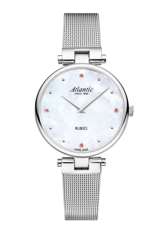 atlantic-watch-elegance-royal-rubies-edition-damen-edelstahl image 1