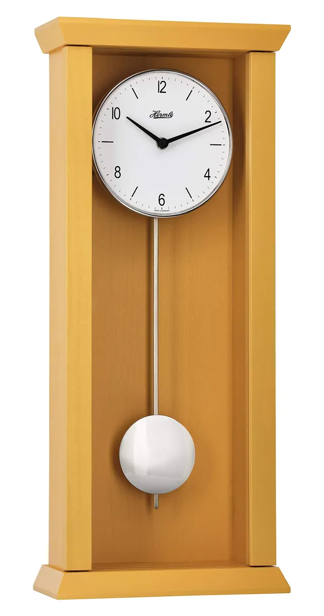 hermle-71002-u92200-pendelwanduhr-quarz-mango-57-cm-mit-chrompendel image 1