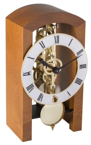 hermle-23015-160721-moderne-skelett-tischuhr-kirschbaum-18-cm-mechanisch image 5