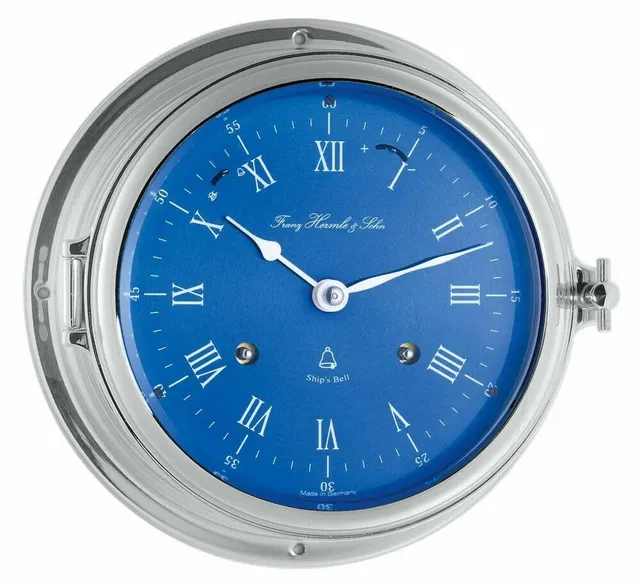hermle-35067-000132-glasenuhr-schiffsuhr-mechanisch-verchromt-blau image 1