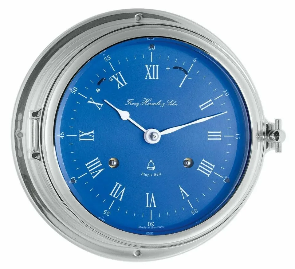 hermle-35067-000132-glasenuhr-schiffsuhr-mechanisch-verchromt-blau image 1