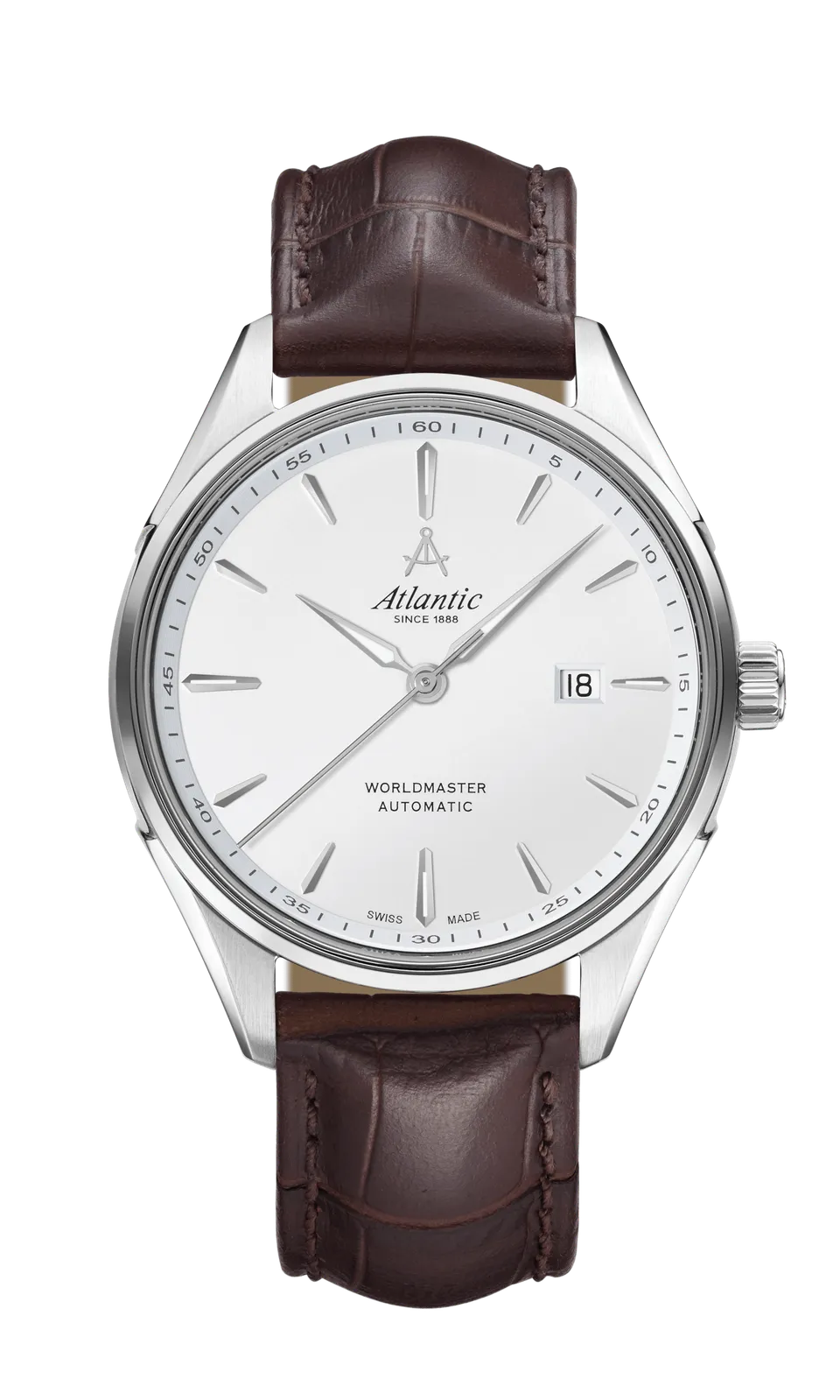 atlantic-watch-worldmaster-1888-automatic-herrenuhr-silber-dial image 1