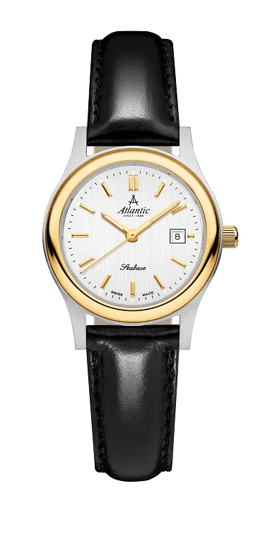 atlantic-watch-seabase-ladies-damenuhr-silber-bicolor image 1