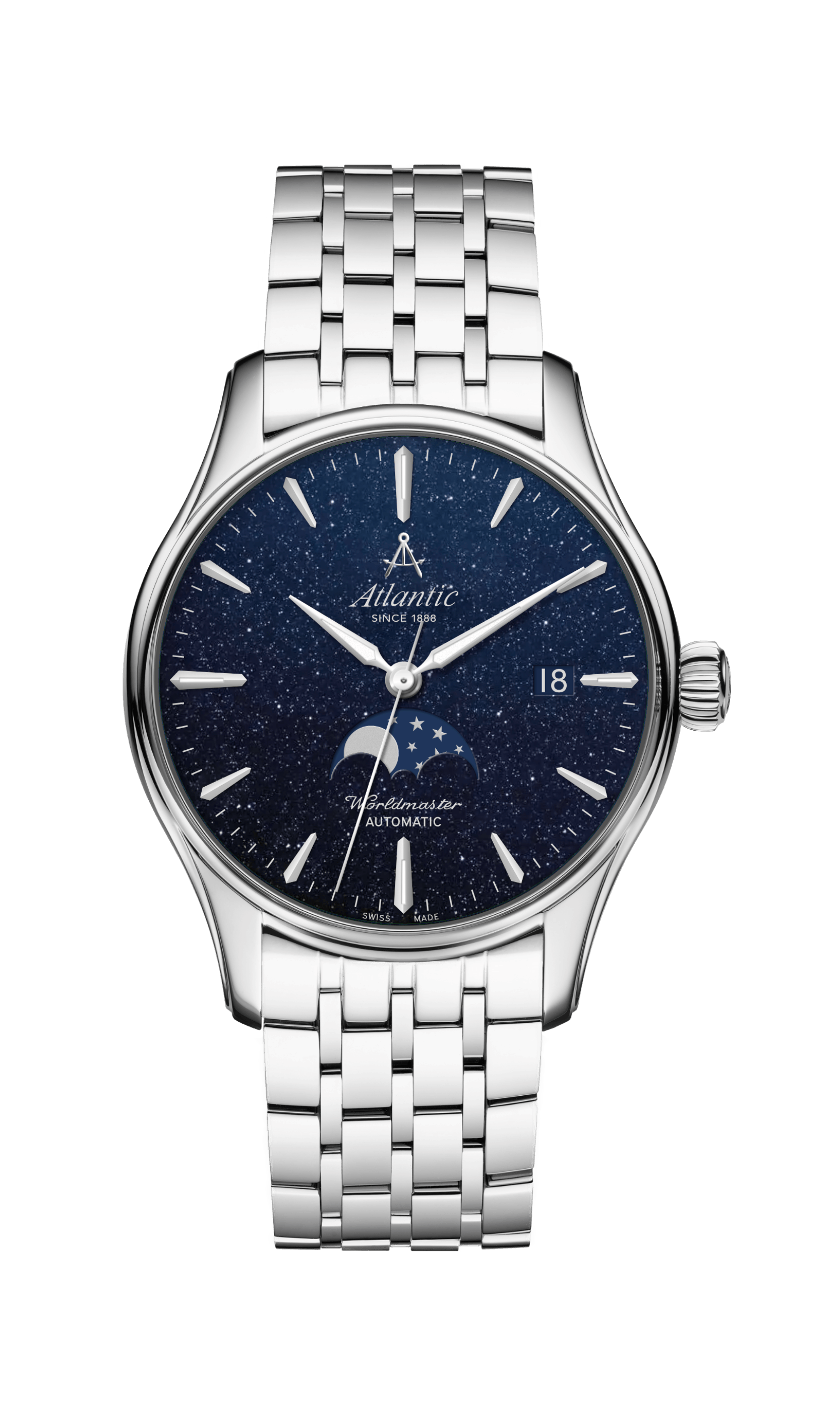 atlantic-watch-worldmaster-automatic-moonphase-aventurine-herrenuhr-38mm image 1