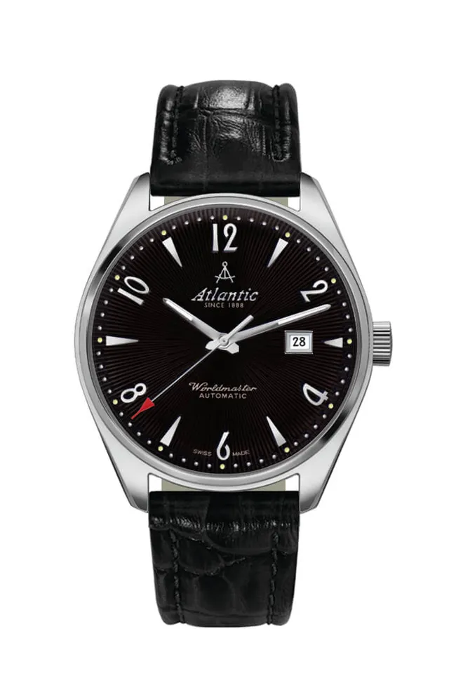 atlantic-watch-worldmaster-art-deco-automatik-schwarzes-zifferblatt image 1