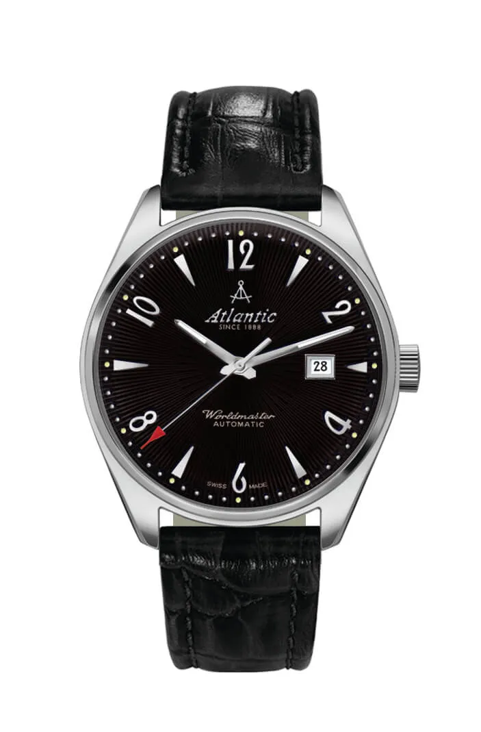 atlantic-watch-worldmaster-art-deco-automatik-schwarzes-zifferblatt image 1