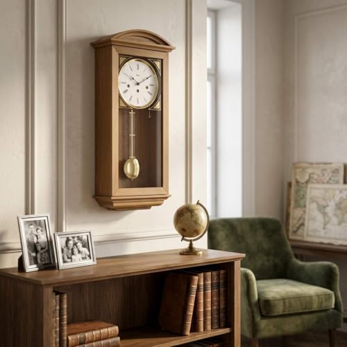 hermle-newport-pendelwanduhr-regulator-eiche-8-tage-westminster-71025-040341 image 5