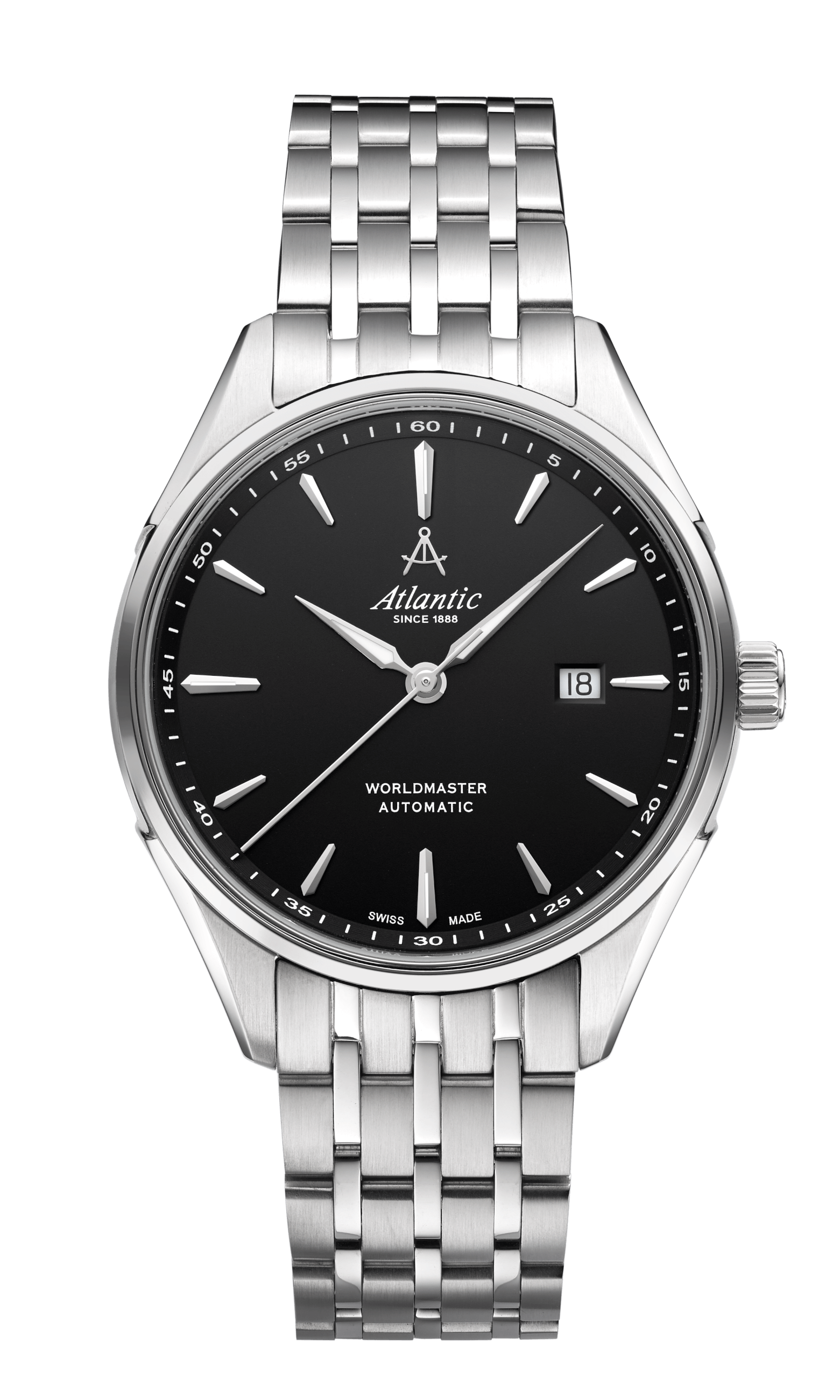 atlantic-watch-worldmaster-1888-automatic-herrenuhr-schwarzes-zifferblatt image 1