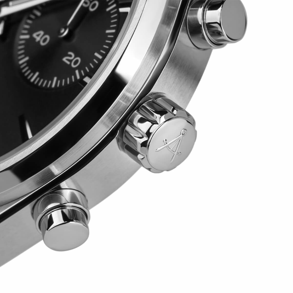 atlantic-watch-seawave-chrono-herrenuhr-black-dial-metallband-40mm image 4