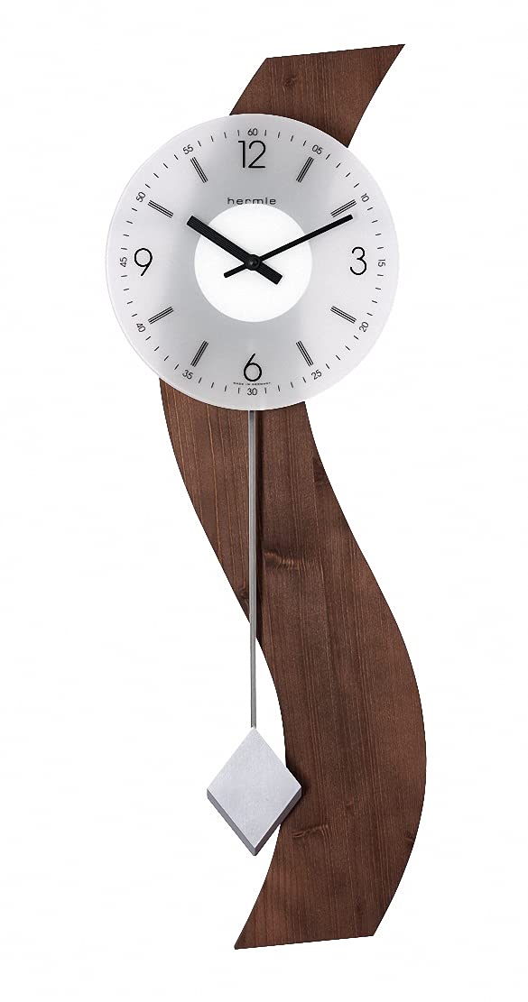 hermle-wanduhr-holz-braun-67-cm-mechanik-gitterpendel image 2