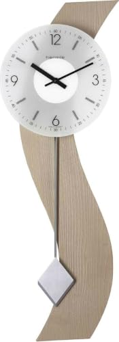 hermle-71004-u62200-wanduhr-mit-pendel-beige-glas-70-cm image 5