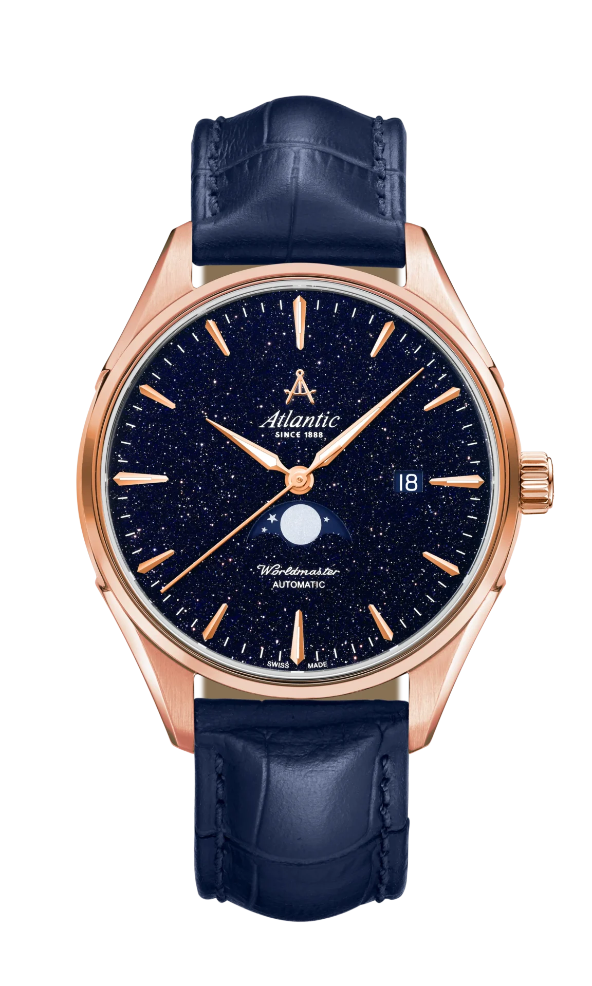 atlantic-watch-worldmaster-nightsky-mondphase-ros-gold-blau-aventurin image 1