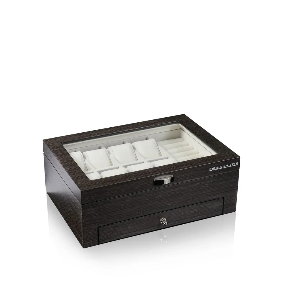 designh-tte-princeton-uhren-schmuckbox-schwarz-f-r-8-uhren image 1