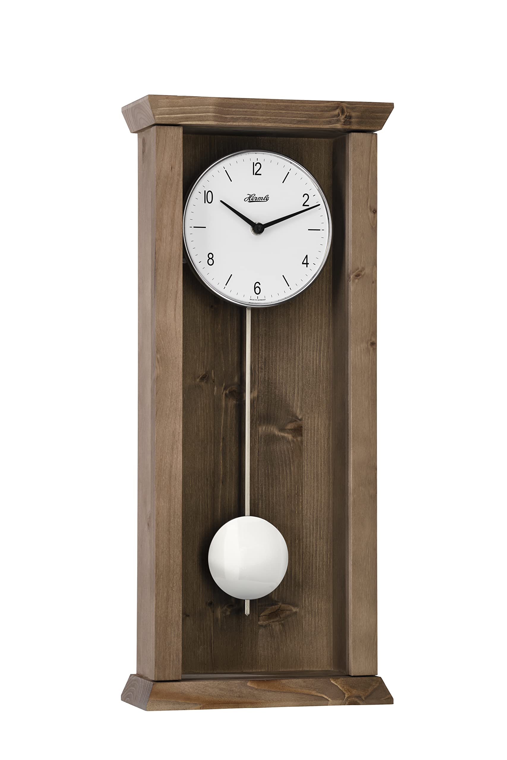 hermle-wanduhr-holz-braun-67-cm-mechanik-gitterpendel image 4