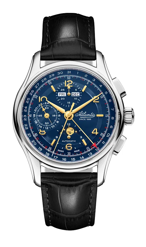 atlantic-watch-worldmaster-1888-automatic-moonphase-chronograph-blau-stahl-limit image 1