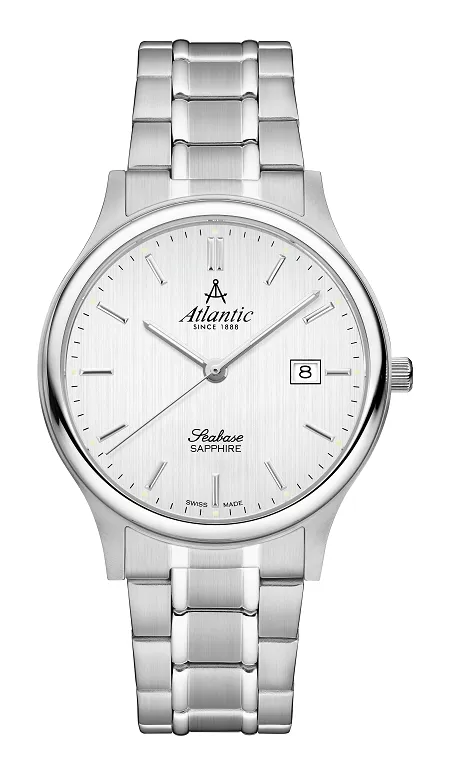 atlantic-watch-seabase-gents-herrenuhr-mit-silbernem-zifferblatt image 1