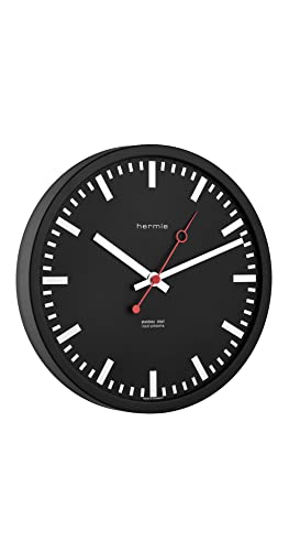 hermle-30471-742100-wanduhr-edelstahl-30-cm-quarz image 3
