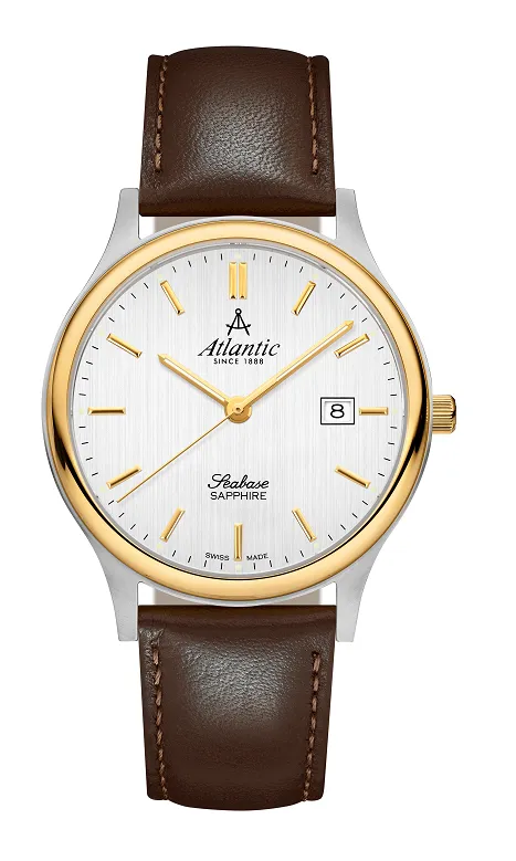 atlantic-watch-seabase-gents-quartz-bicolor-silber-herrenuhr-40mm image 1