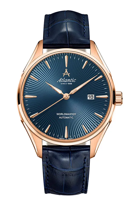 atlantic-watch-worldmaster-1888-automatic-ne-herrenuhr-ros-gold-blau image 1
