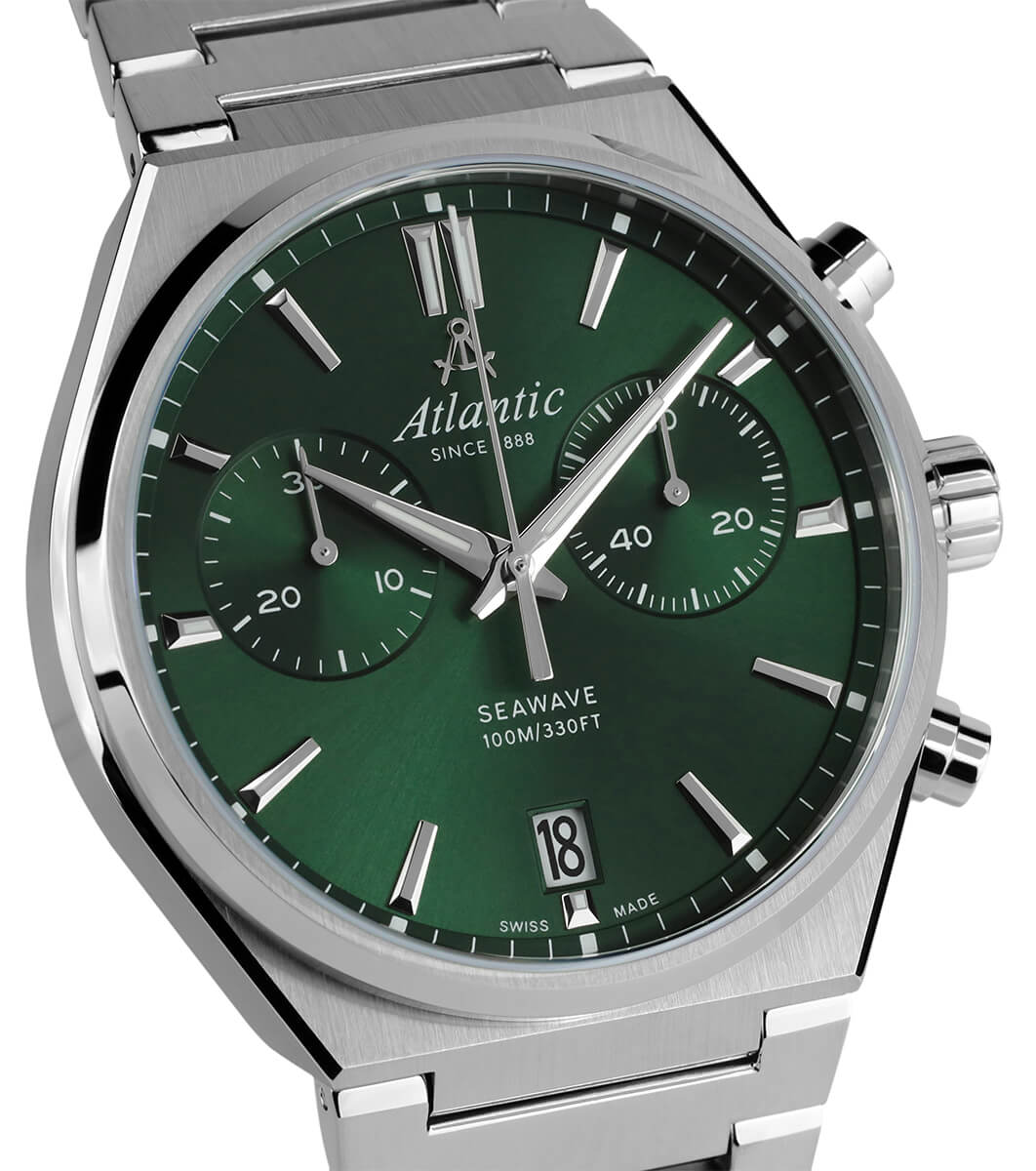 atlantic-watch-seawave-chrono-gr-n-metallband-40mm image 2