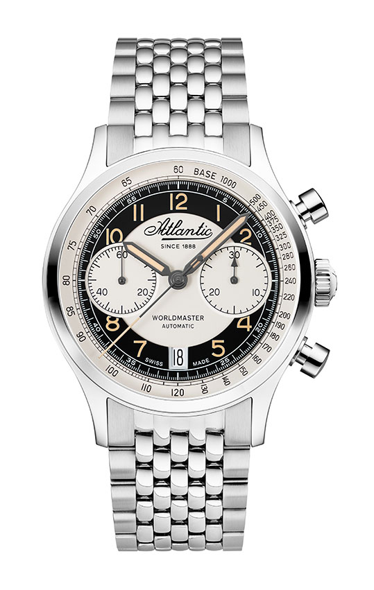 atlantic-watch-worldmaster-bicompax-dual-color-chronograph-metallarmband image 1