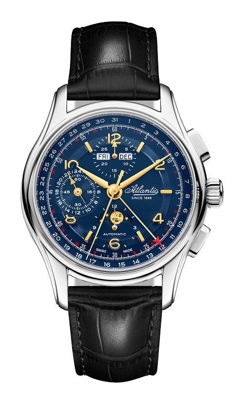 atlantic-watch-worldmaster-1888-automatic-moonphase-chronograph-blau-stahl-limit image 1