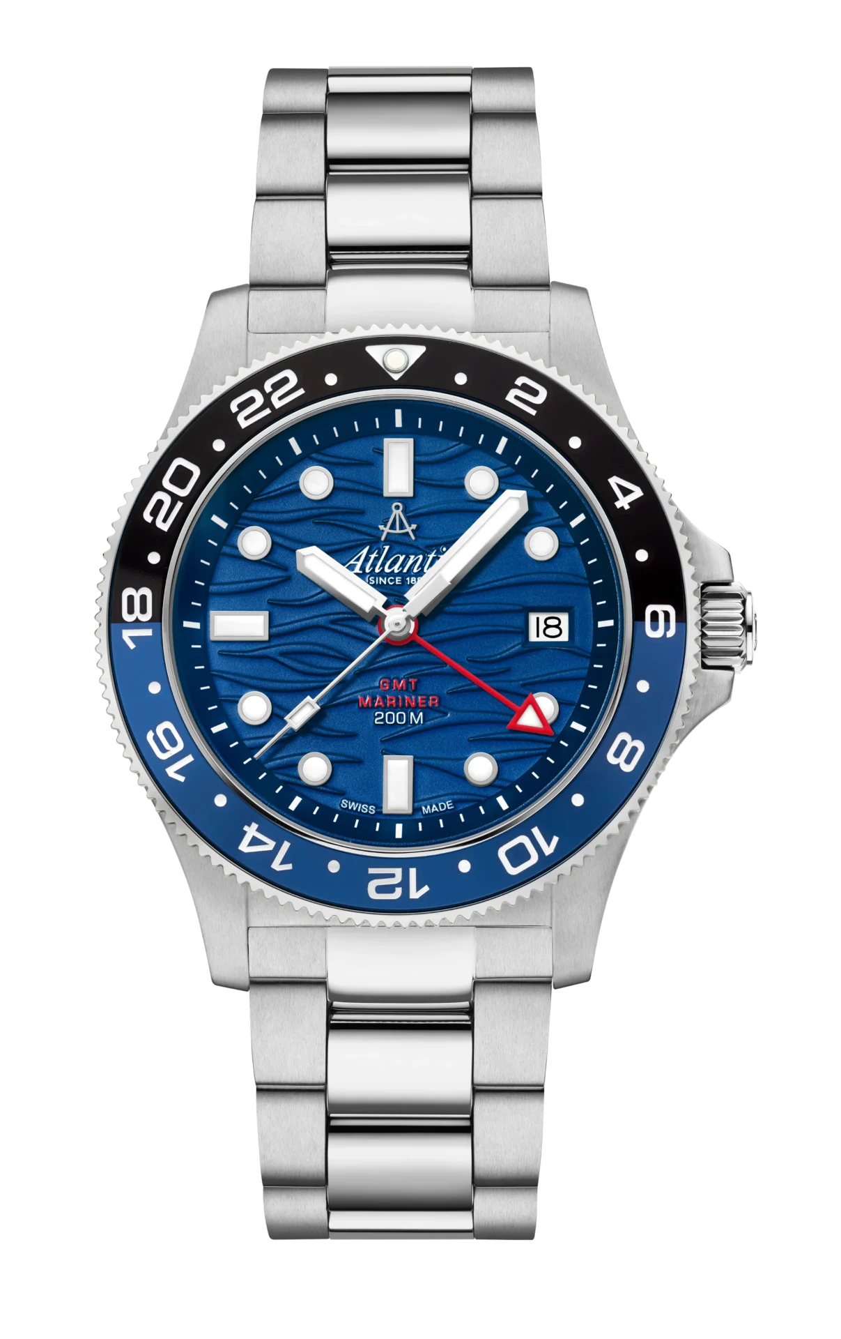 atlantic-watch-mariner-wave-quartz-gmt-herrenuhr-blau-42mm image 1