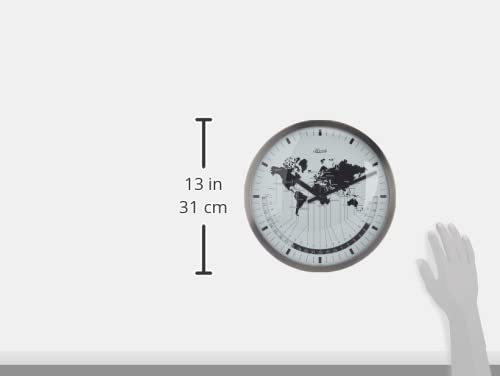 hermle-wanduhr-edelstahl-weltzeit-gew-lbtes-glas-quarz image 7