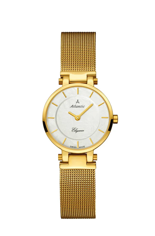 atlantic-watch-elegance-small-damenuhr-gelbgold-pvd-silber image 1