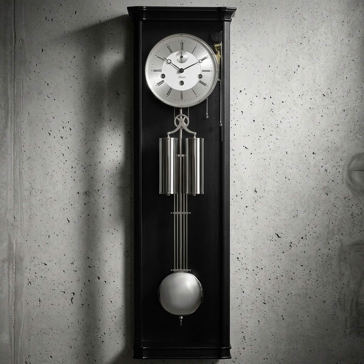 hermle-regulator-mechanisch-8-tage-westminster-schwarz-nickel image 3