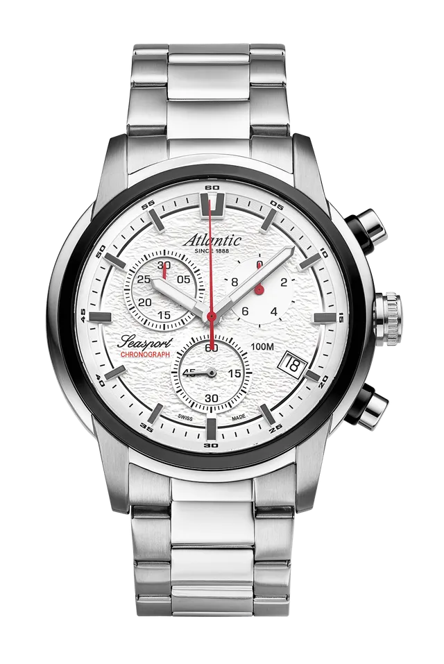 atlantic-watch-seasport-chronograph-white-steel-herrenuhr-wei image 1