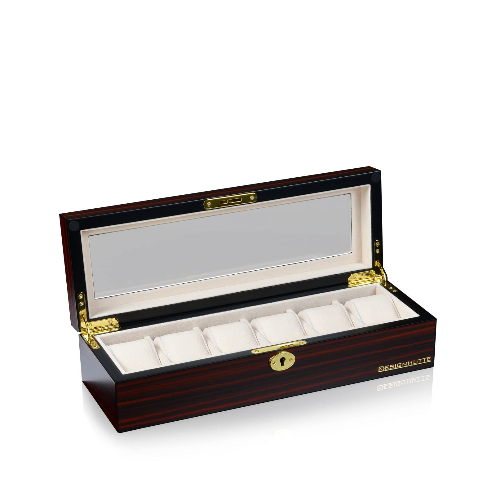 designh-tte-auckland-6-uhrenbox-mahagoni-f-r-6-armbanduhren image 2