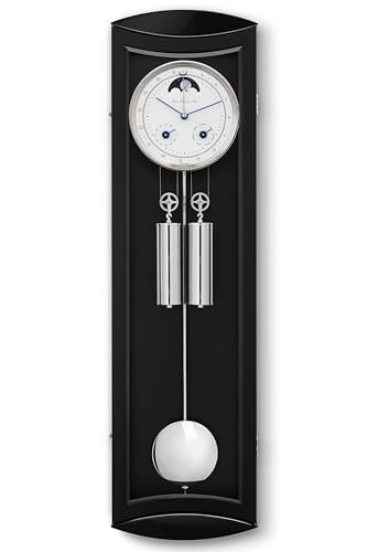 hermle-regulator-mornington-ii-schwarz-seilzug-8-tage-71026-740058 image 2