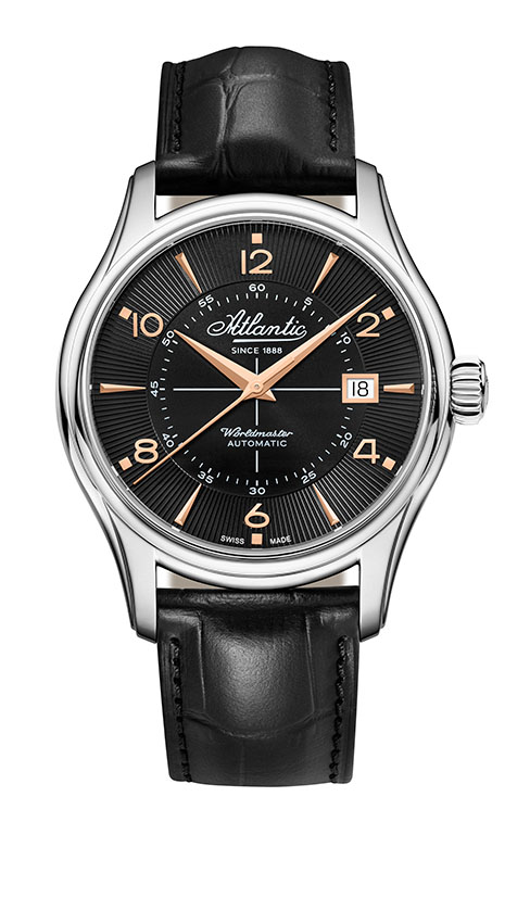 atlantic-watch-worldmaster-1888-automatic-vintage-edition-40mm-schwarz-ros-gold image 1