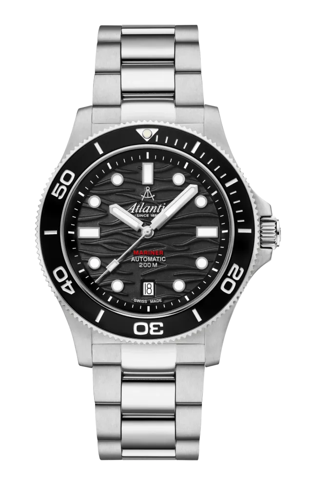 atlantic-watch-mariner-wave-automatic-schwarz-stahl image 1