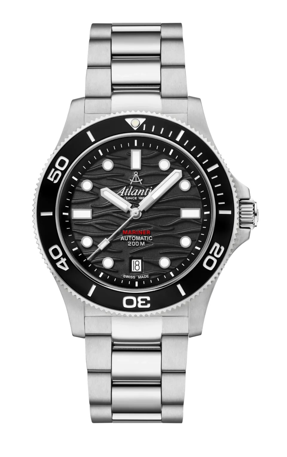 atlantic-watch-mariner-wave-automatic-schwarz-stahl image 1