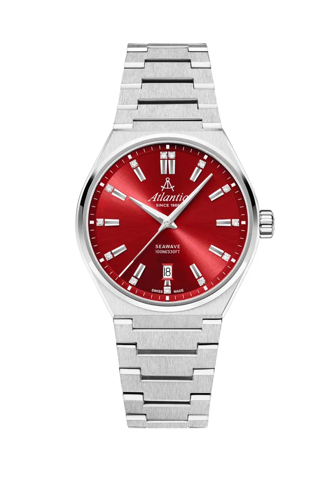 atlantic-watch-seawave-35mm-quarzuhr-deep-red-zifferblatt image 1