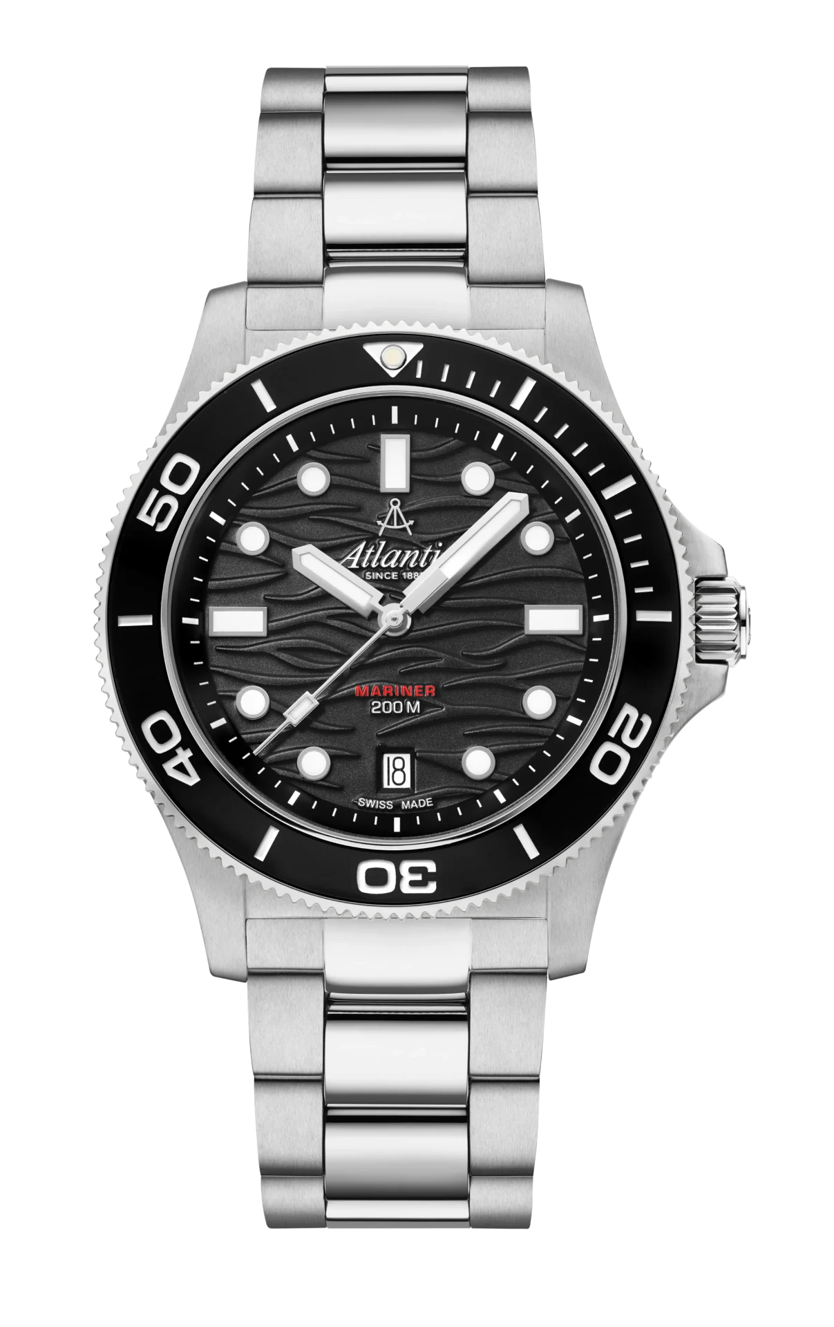 atlantic-watch-mariner-quartz-wave-herrenuhr-schwarz-42mm image 1