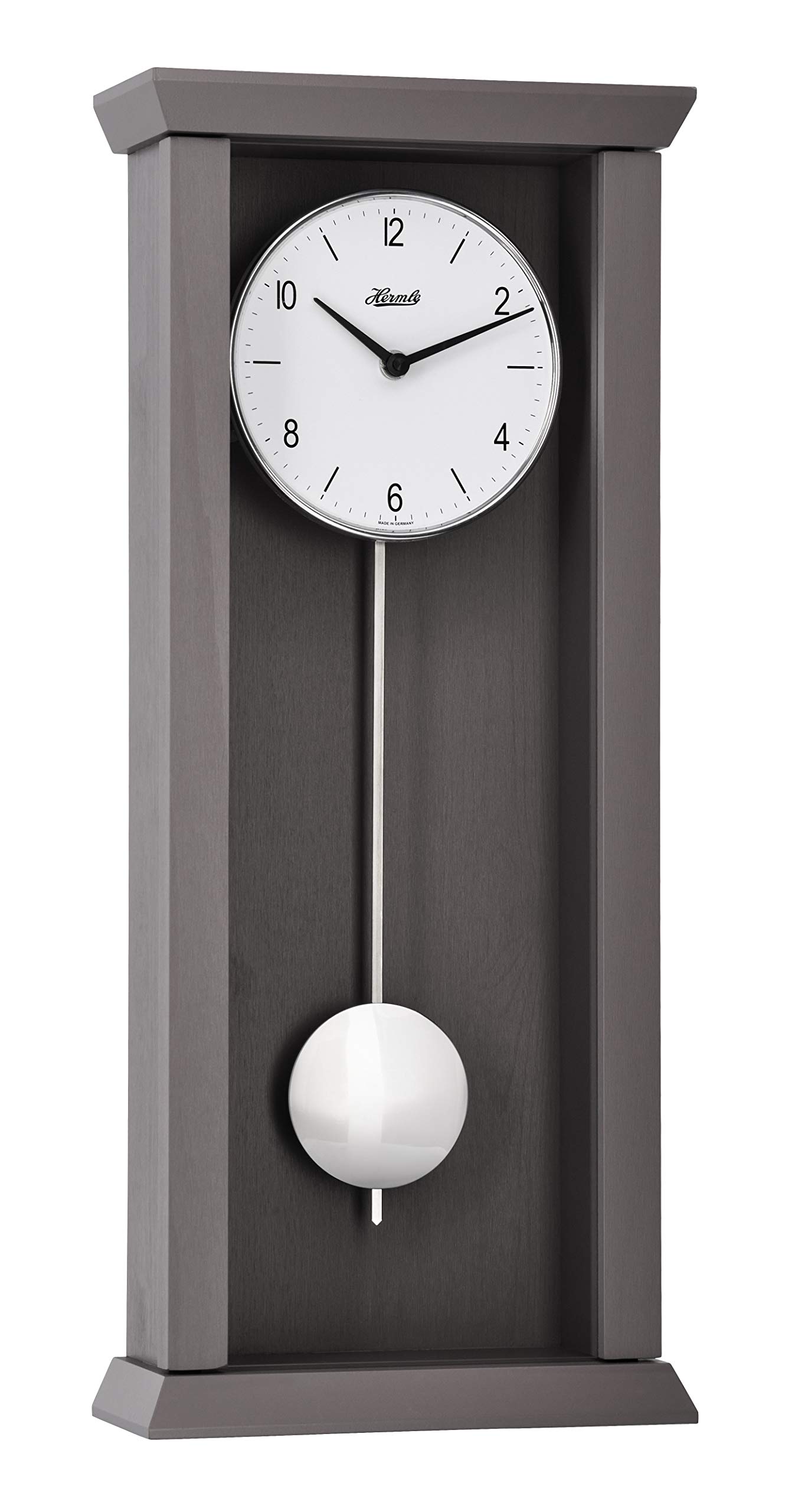 hermle-71002-u82200-pendelwanduhr-quarz-barista-grau-57-cm image 1