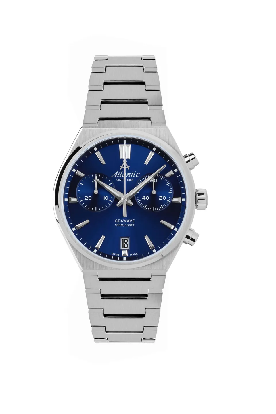 atlantic-watch-seawave-chrono-quarz-blau-metallarmband image 1