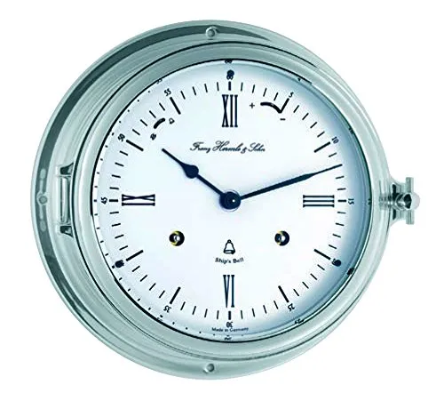 hermle-southampton-35066000132-mechanische-schiffsglockenuhr-chrom-messing image 1