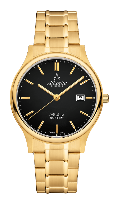 atlantic-watch-seabase-gents-herrenuhr-schwarzes-zifferblatt-pvd image 1