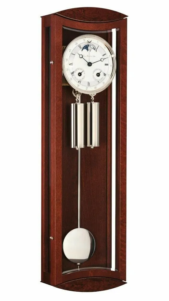 hermle-seilzug-regulateur-mechanische-uhr-8-tage-mit-mondphase-datum-und-halbstu image 1