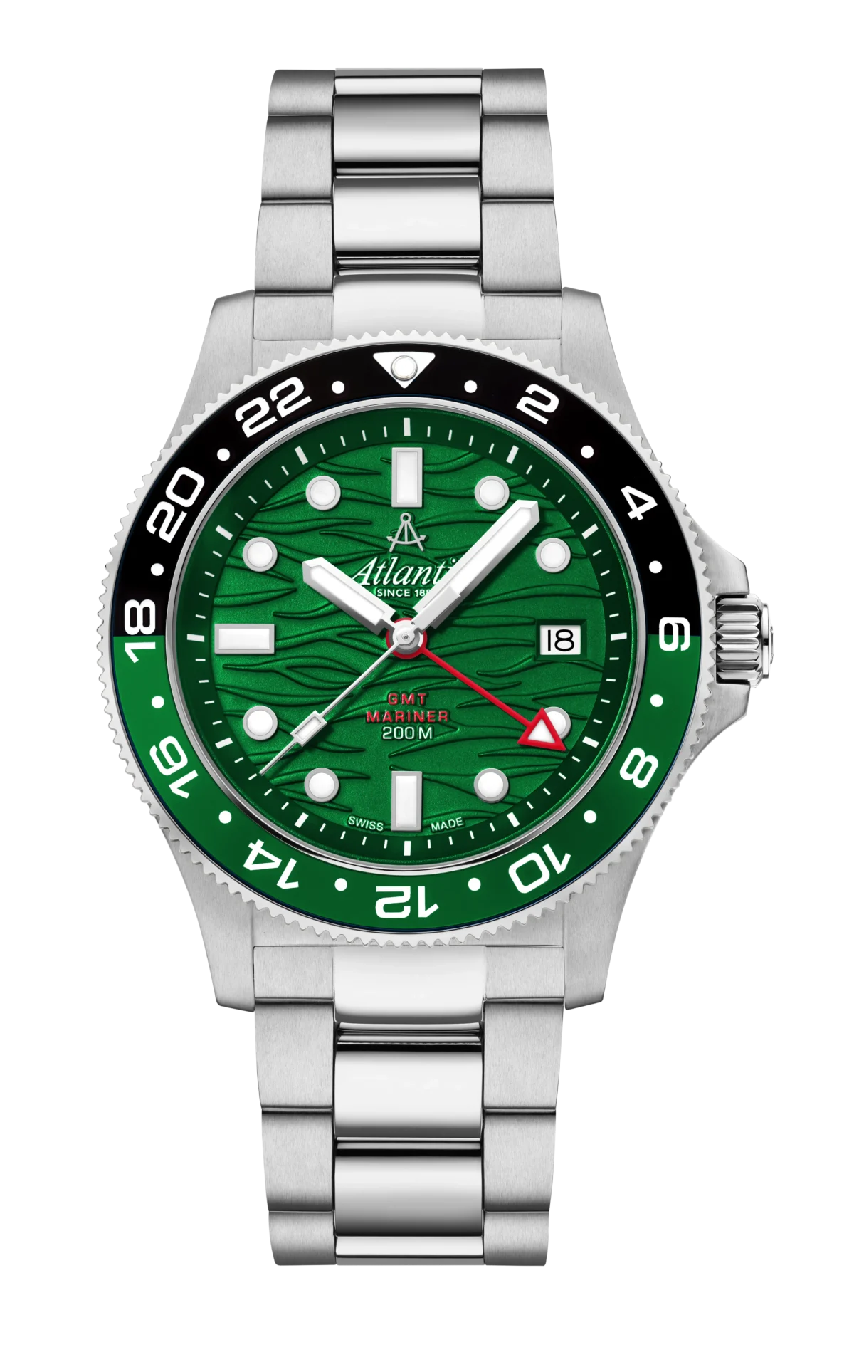 atlantic-watch-mariner-wave-quartz-gmt-herrenuhr-gr-n-42-mm image 1