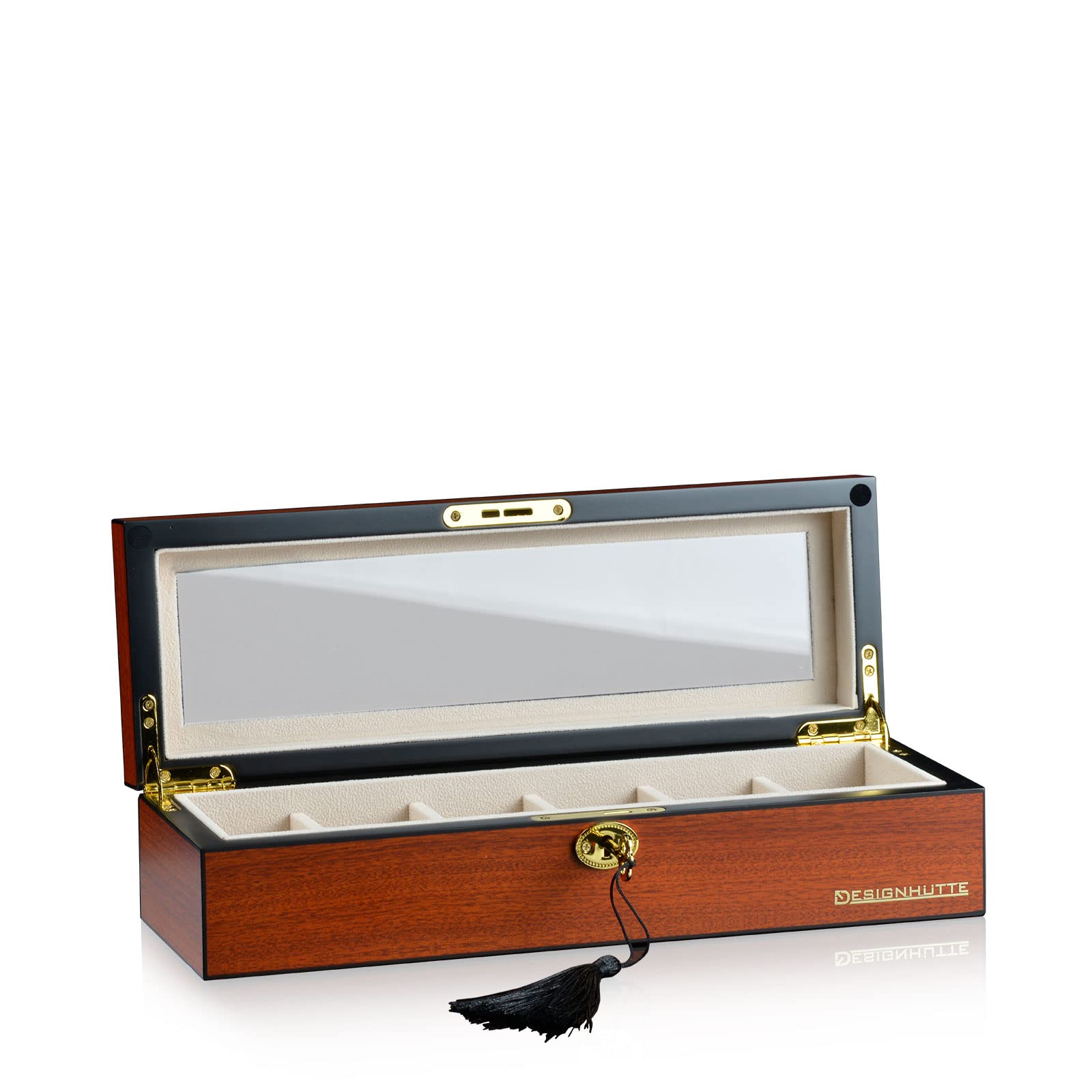 designh-tte-auckland-6-uhrenbox-kirsche-f-r-6-armbanduhren image 3