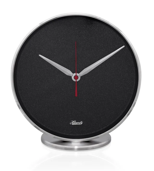 hermle-tischuhr-dallas-silber-quarz-19cm-23071-002100 image 1