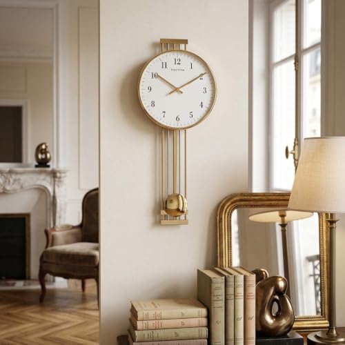 hermle-uhrenmanufaktur-funkuhr-wanduhr-metall-gold-56-cm image 5