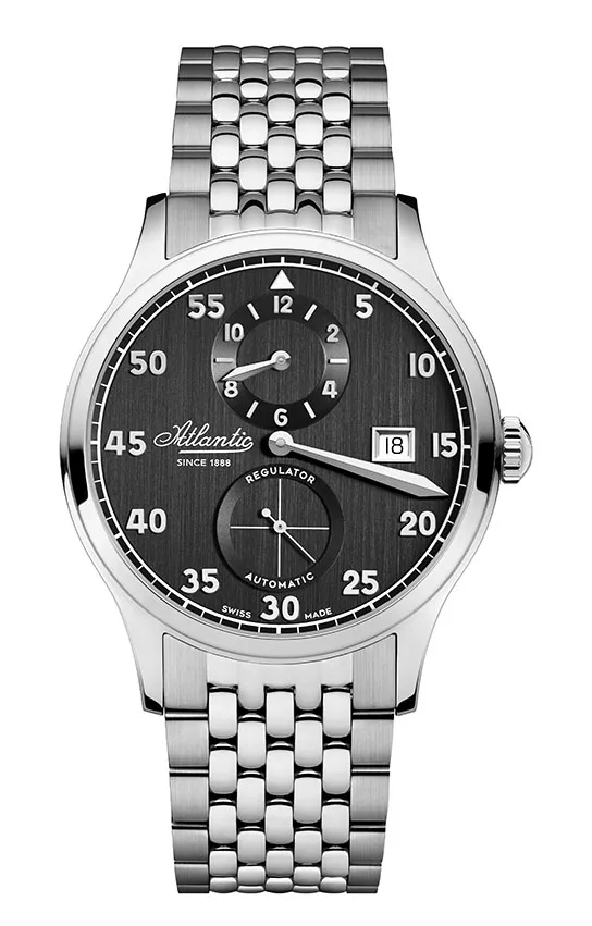 atlantic-watch-worldmaster-heritage-regulator-herrenuhr-schwarz-stahl image 1