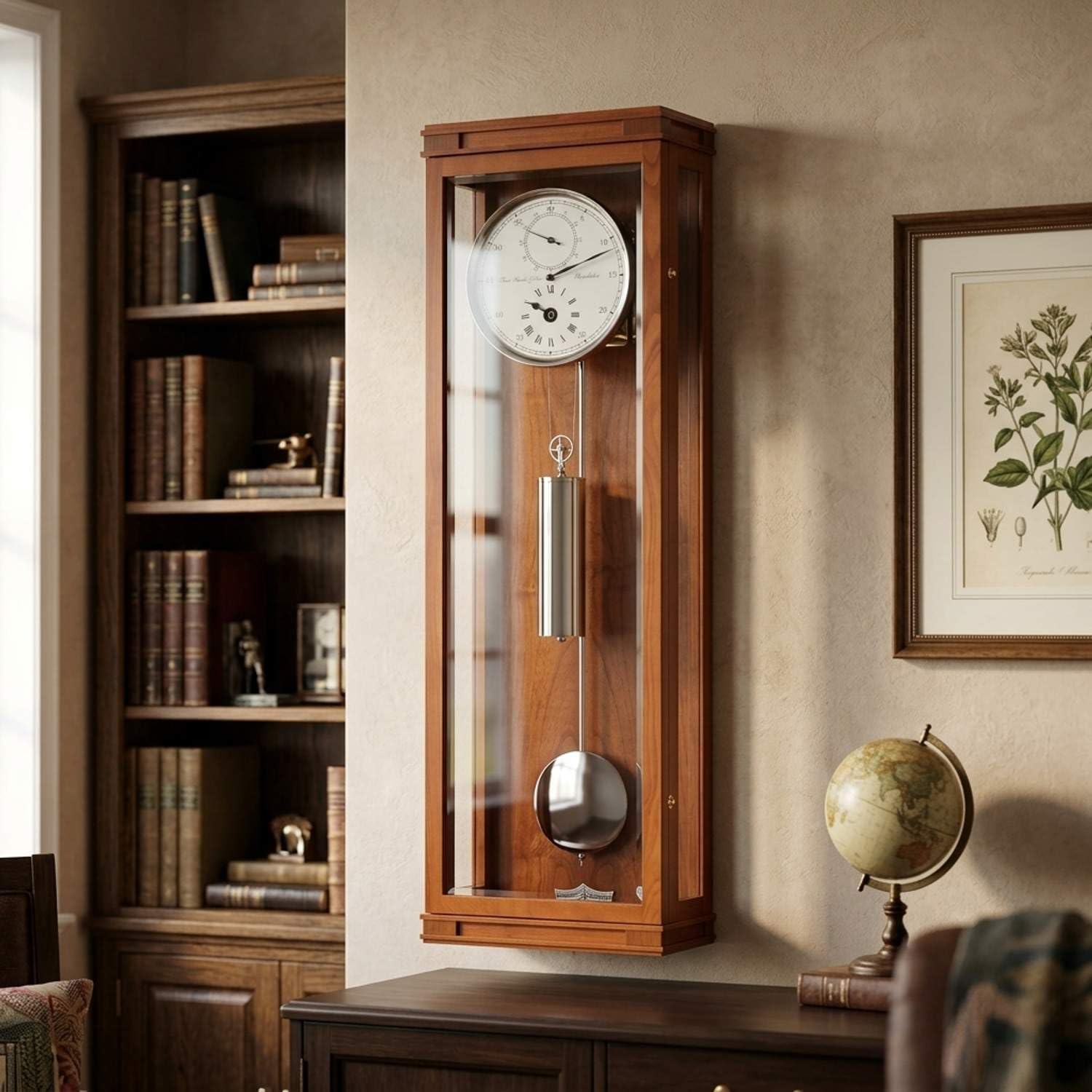 hermle-standuhr-93-cm-gro-uhr-f-r-sammlerpr-sentation image 2