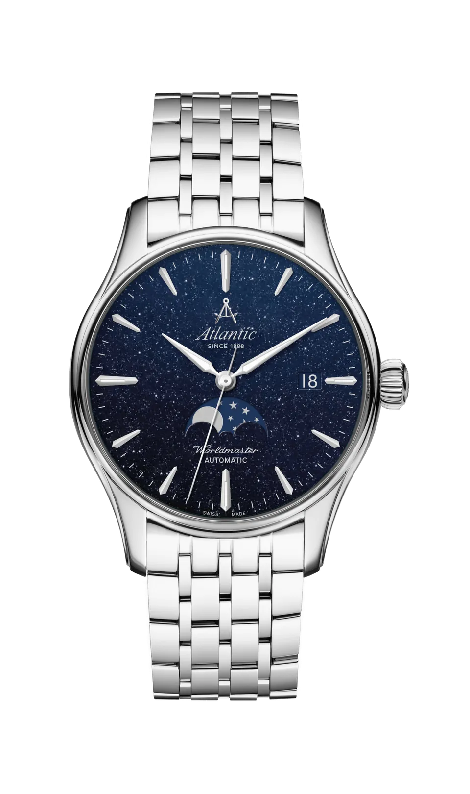 atlantic-watch-worldmaster-automatic-moonphase-aventurine-herrenuhr-38mm image 1